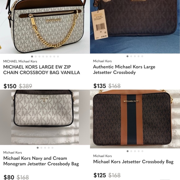 Michael Kors Jet Set Large Printed Logo Crossbody Bag -LIKE NEW CONDITION! - Picture 16 of 16